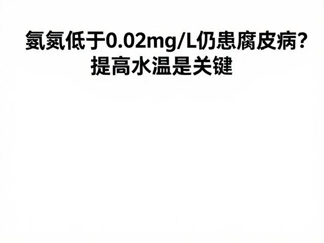 氨氮低于0.02mg/L仍患腐皮病?提高水温是关键