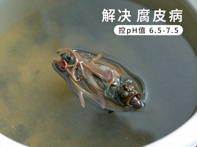 解决腐皮病,控pH值6.5-7.5,避免频繁打扰