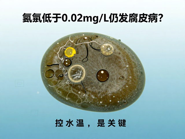 氨氮低于0.02mg/L仍发腐皮病?控水温是关键