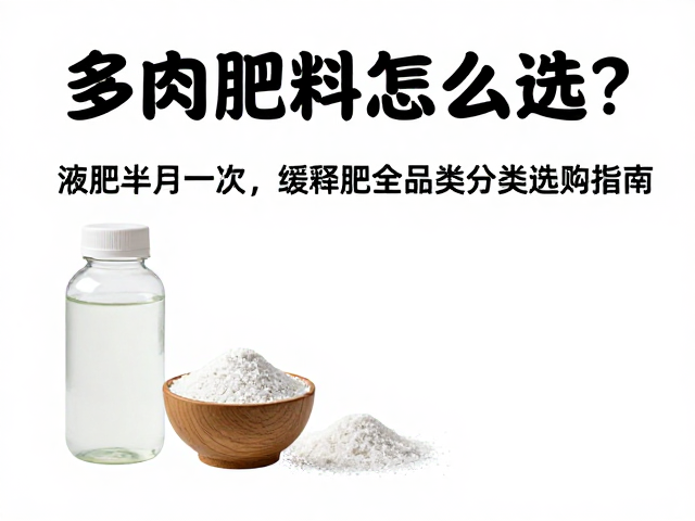 缓释肥的全品类特性与长效供给机制