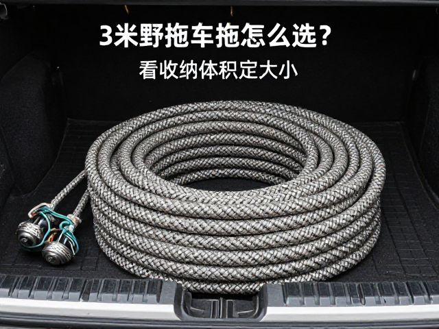 3米越野拖车绳怎么选？看收纳体积定大小，救援更省心