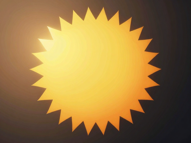 太阳与尖角星芒下的负空间留白,高SEO流量视觉构图指南