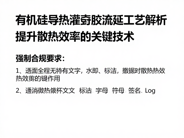 有机硅导热灌封胶流延工艺解析，提升散热效率的关键技术