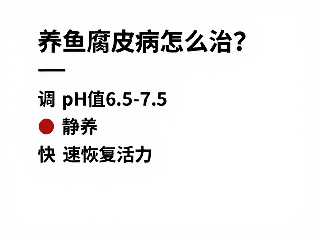 养鱼腐皮病怎么治?调pH值6.5-7.5,静养,快速恢复活力