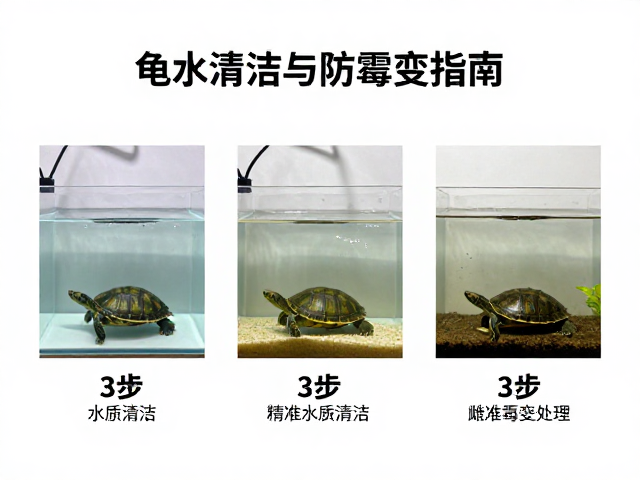 龟缸水质清洁与防霉变处理,3步精准雌雄分辨指南