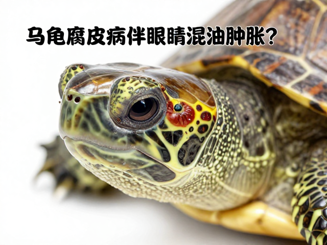 乌龟腐皮病伴眼睛浑浊肿胀?先检查食欲,3步判断病情