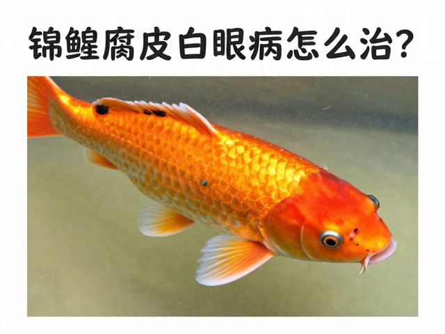 锦鲤腐皮病白眼病怎么治?教你检查活动状态,快速识别鱼病