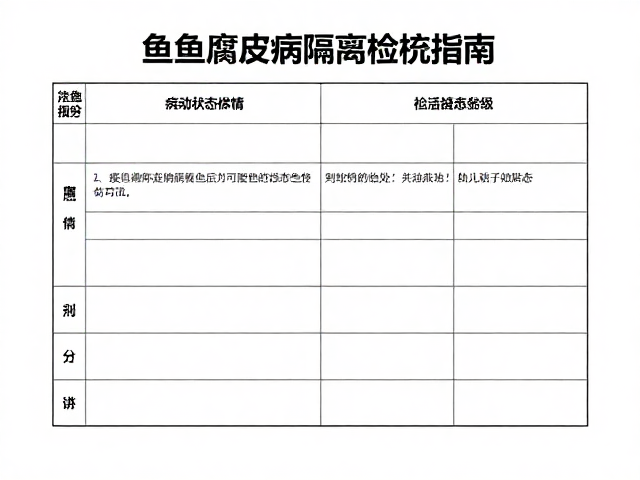鱼类腐皮病隔离检疫指南,如何检查活动状态判断病情