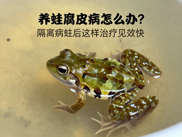 养蛙腐皮病怎么办?隔离病蛙后这样治疗见效快