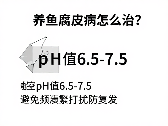 养鱼腐皮病怎么治?控pH值6.5-7.5,避免频繁打扰防复发