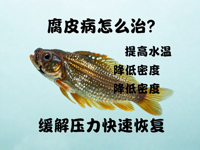 腐皮病怎么治?提高水温、降低密度,缓解压力快速恢复