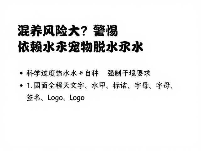 混养风险大?警惕过度依赖自来水致宠物脱水水肿