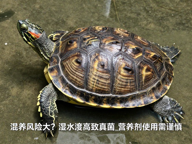 乌龟混养风险大?湿度过高致真菌,营养剂使用需谨慎