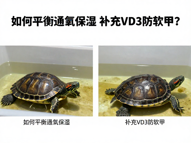 乌龟混养风险,如何平衡通风保湿,补充VD3防软甲?