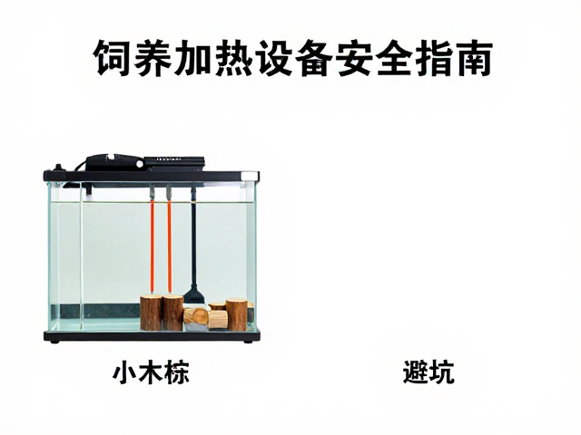 饲养缸加热设备安全指南,小木桩摆放避坑与温控建议