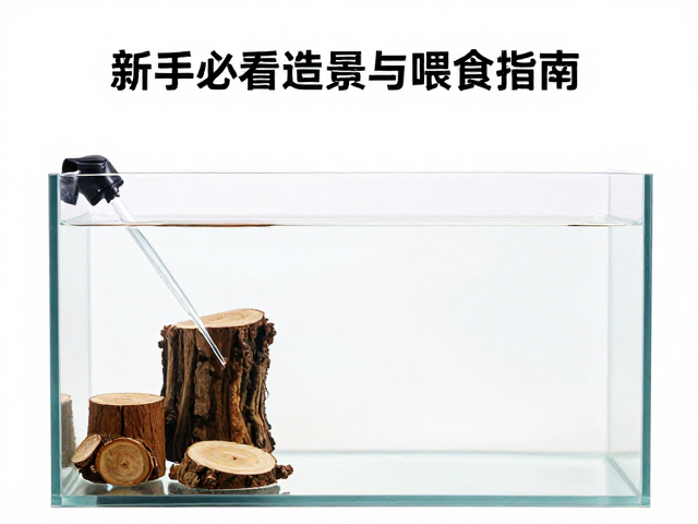 饲养缸里放小木桩和滴管，新手必看的造景与喂食指南