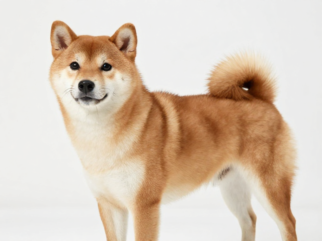 日系柴犬品相标准,口吻头骨比例协调,每周梳理1-2次毛发光亮
