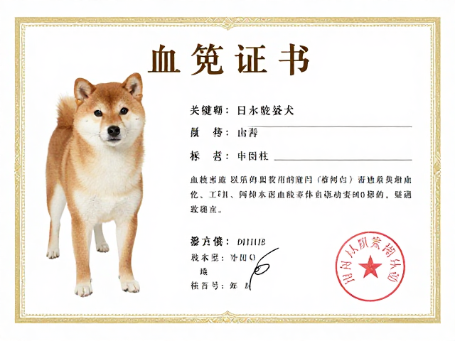 日系柴犬品相鉴赏,深褐色眼色与血统证书核心要求解析