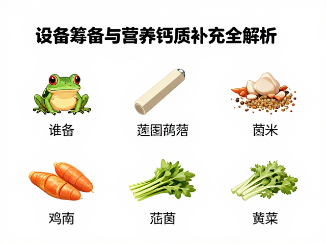 红眼角蛙饲养指南,设备筹备与营养钙质补充全解析