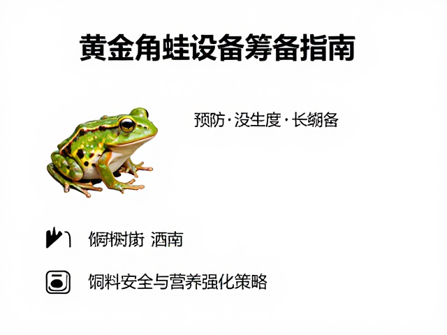 黄金角蛙设备筹备指南,如何有效预防寄生虫感染