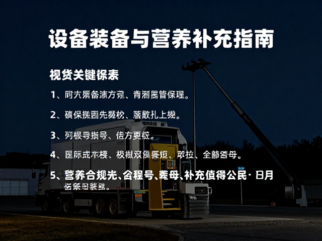 应对昼夜温差,设备筹备与营养补充指南