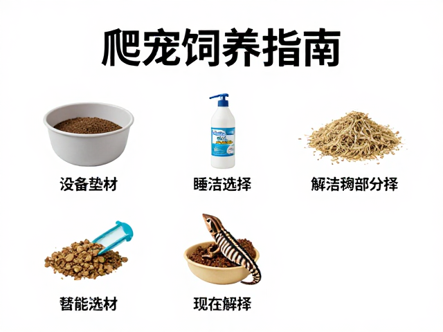 爬宠饲养指南，设备筹备、垫材选择与清洁频率全解析
