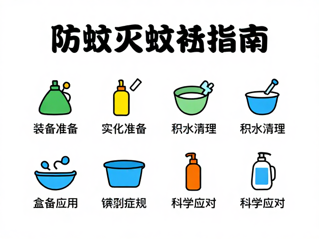 防蚊灭蚊指南,设备筹备、积水清理与健康疾病预防全解析