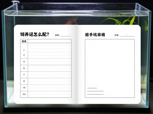 小水盆饲养缸怎么配?附饲养记录本模板,新手避坑指南