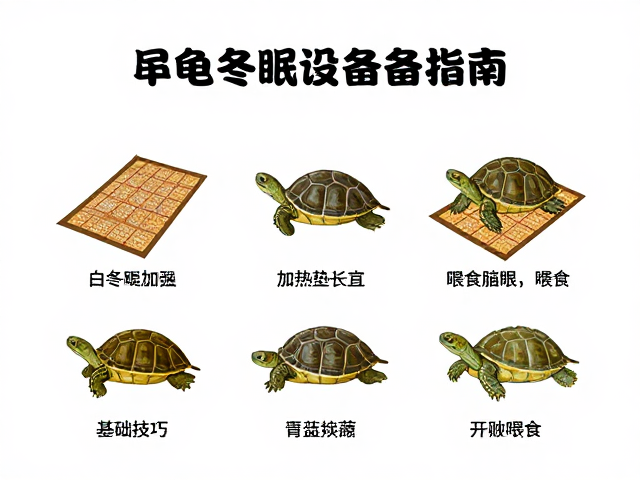 乌龟冬眠设备筹备,加热垫设置与基础喂食技巧指南