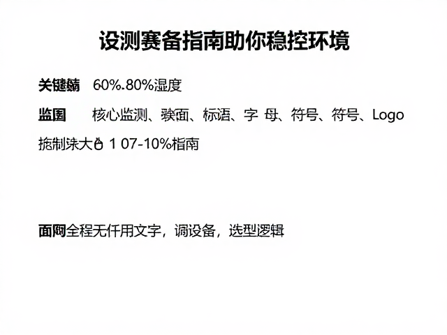 60%-80%湿度，昼夜温差大，设备筹备指南助你稳控环境