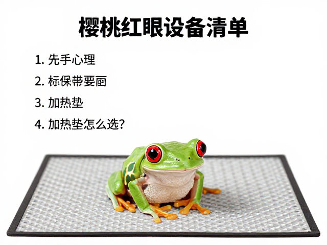 新手必看,樱桃红眼树蛙饲养设备清单,加热垫怎么选?