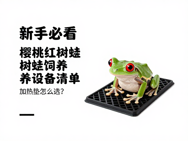 新手必看,樱桃红眼树蛙饲养设备清单,加热垫怎么选?