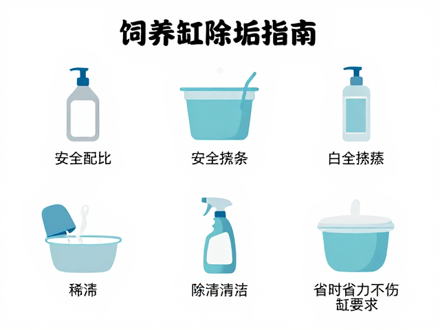 饲养缸除垢指南,DIY材料包自制清洁剂,省时省力不伤缸