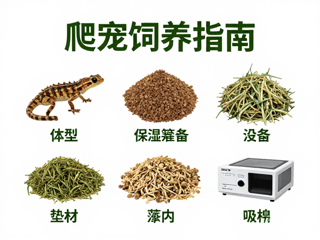 爬宠饲养指南,体型选择、垫材保湿与设备筹备全攻略