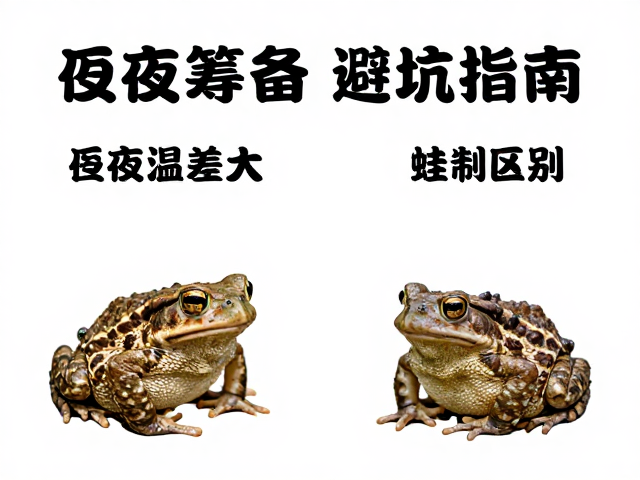 昼夜温差大,蛙类蟾蜍区别大,设备筹备避坑指南