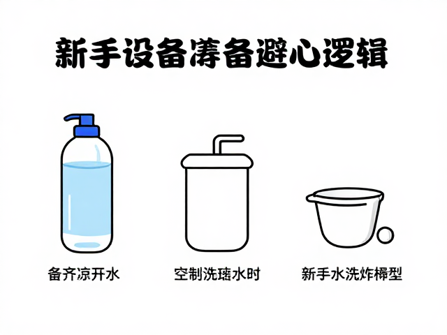 备齐凉开水与正确体型,新手设备筹备避坑指南