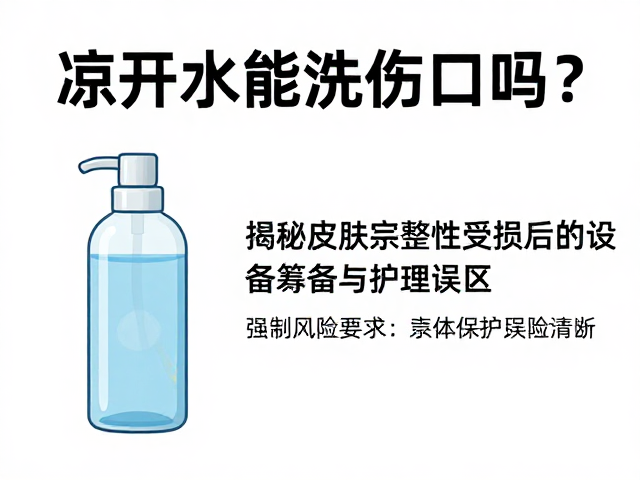 凉开水能洗伤口吗?揭秘皮肤完整性受损后的设备筹备与护理误区