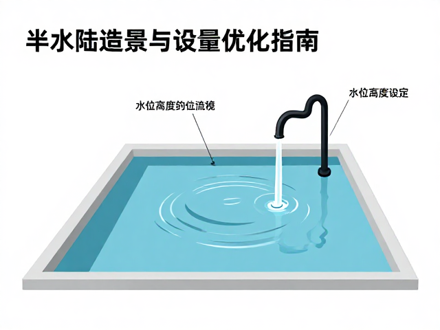 半水陆造景设备筹备指南,水位高度设定与流量优化技巧