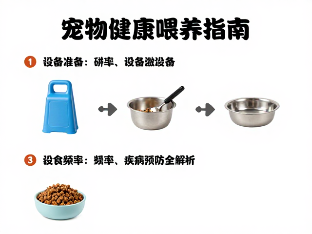 宠物健康喂养指南,设备筹备、喂食频率与疾病预防全解析