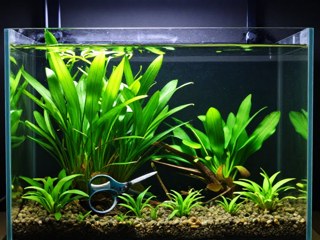 浮叶植物怎么养？用剪刀修剪，打造完美饲养缸造景
