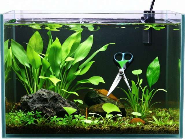 浮叶植物怎么养？用剪刀修剪，打造完美饲养缸造景