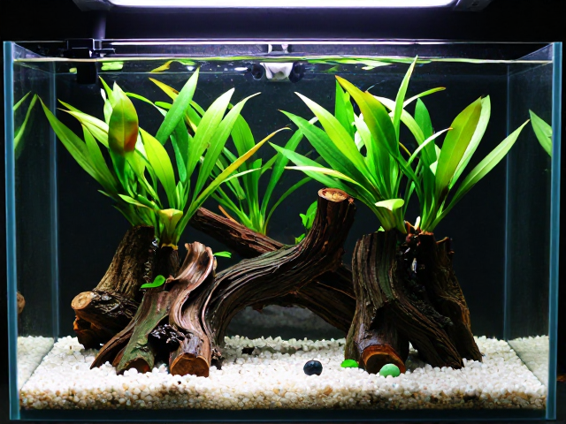 水榕种植教程,如何用树皮块打造完美饲养缸造景