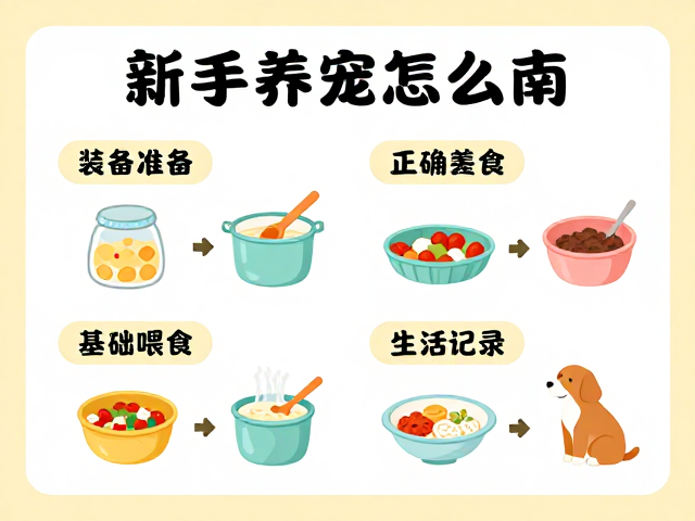 新手养宠指南,设备筹备、基础喂食与生长记录全攻略