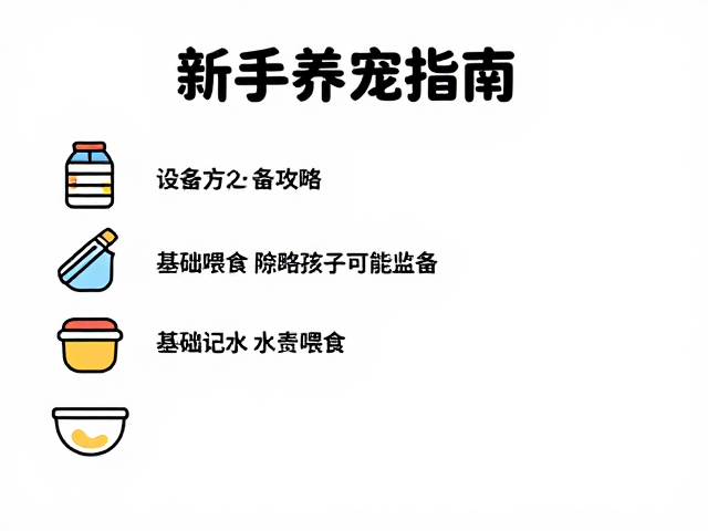 新手养宠指南,设备筹备、基础喂食与生长记录全攻略