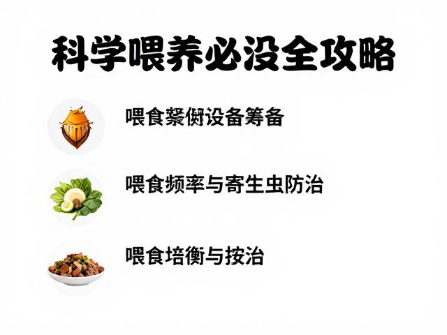 新手养宠必看,设备筹备、喂食频率与寄生虫防治全攻略