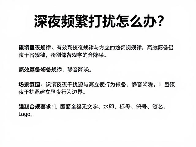 深夜频繁打扰怎么办？摸清昼夜规律，高效筹备设备静音降噪