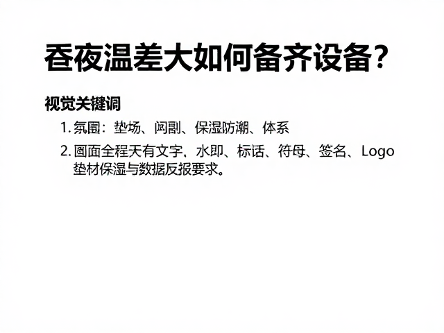 昼夜温差大如何备齐设备？垫材保湿防潮全攻略