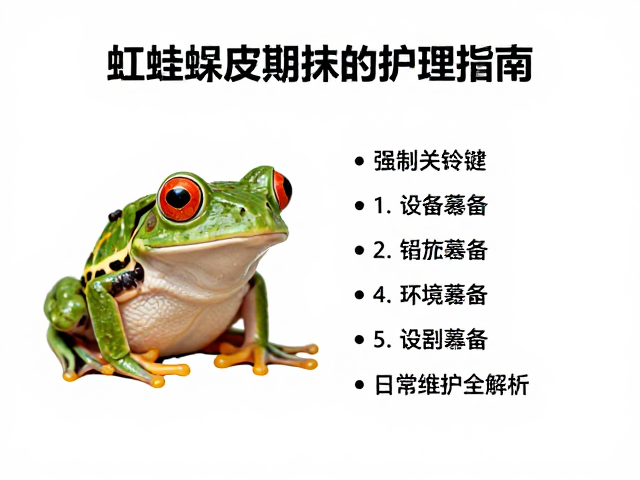 红眼角蛙蜕皮期护理指南，设备筹备与日常维护全解析