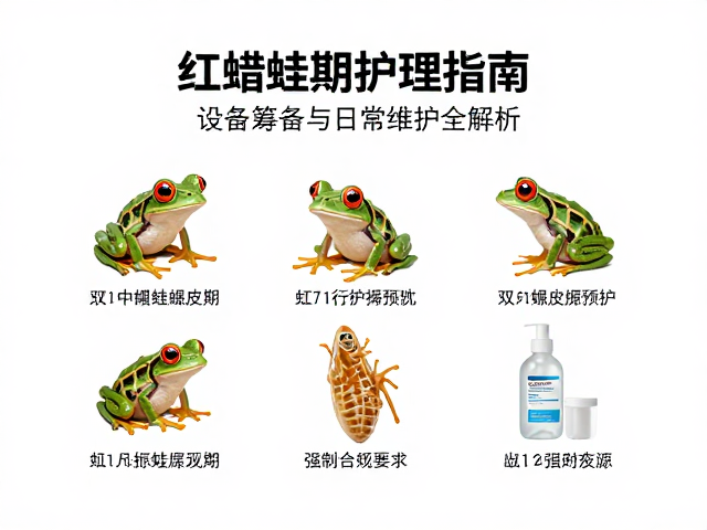 红眼角蛙蜕皮期护理指南，设备筹备与日常维护全解析
