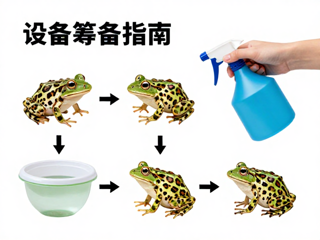 豹纹蛙饲养设备筹备指南，喷壶使用技巧与保湿秘籍